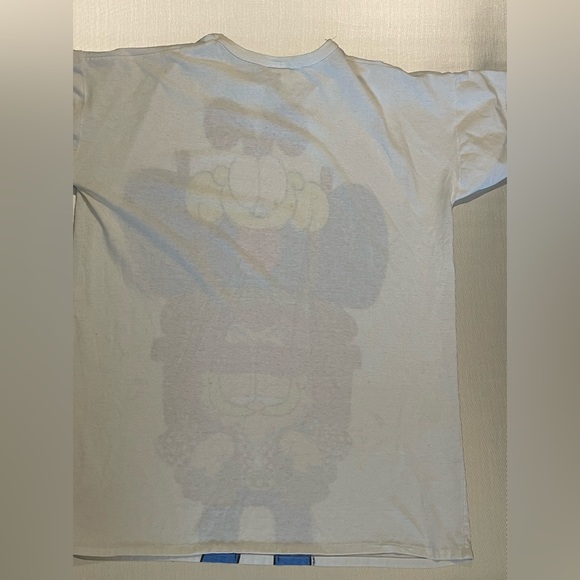 VTG Garfield & Odie Single Stitch Big Graphic T-Shirt - One Size Fits All - RARE - Picture 5 of 9